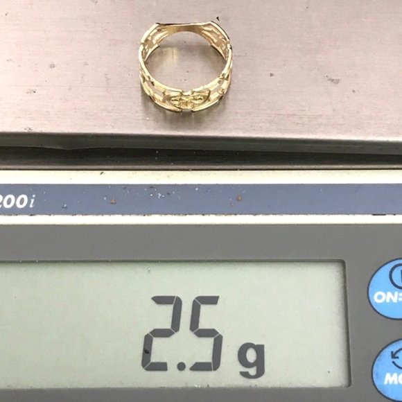 NWT 14 kt YG ring handmade by me, Tibetan design - Picture 7 of 7